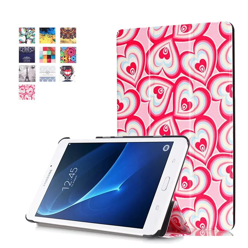 Для Samsung Galaxy Tab A 7 0 T280 T285 22016 чехол с 3D рисунком из искусственной кожи кошелек Флип a6