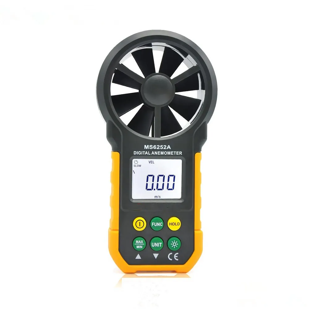 Hot Sale Original MS6252A Handheld Digital Air Wind Speed Instrument Multi-function High precision sensitive Anemometer Meter |