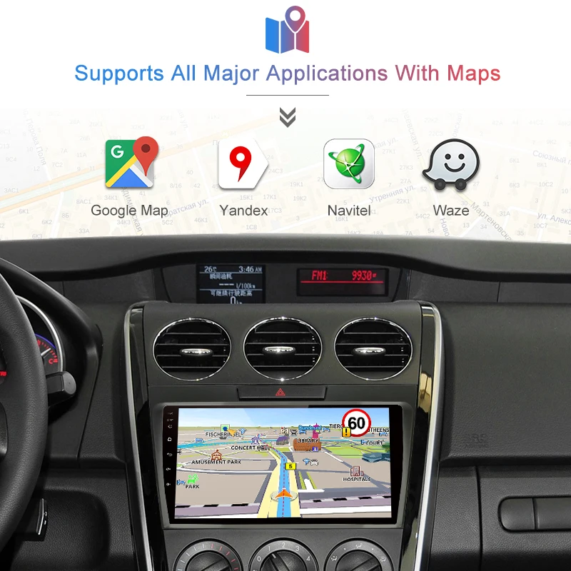 Junsun Android 9,1 для Mazda Cx-7 cx7 2008- Авто 2 Din Радио стерео плеер Bluetooth 2G+ 32G gps навигация без DVD слот