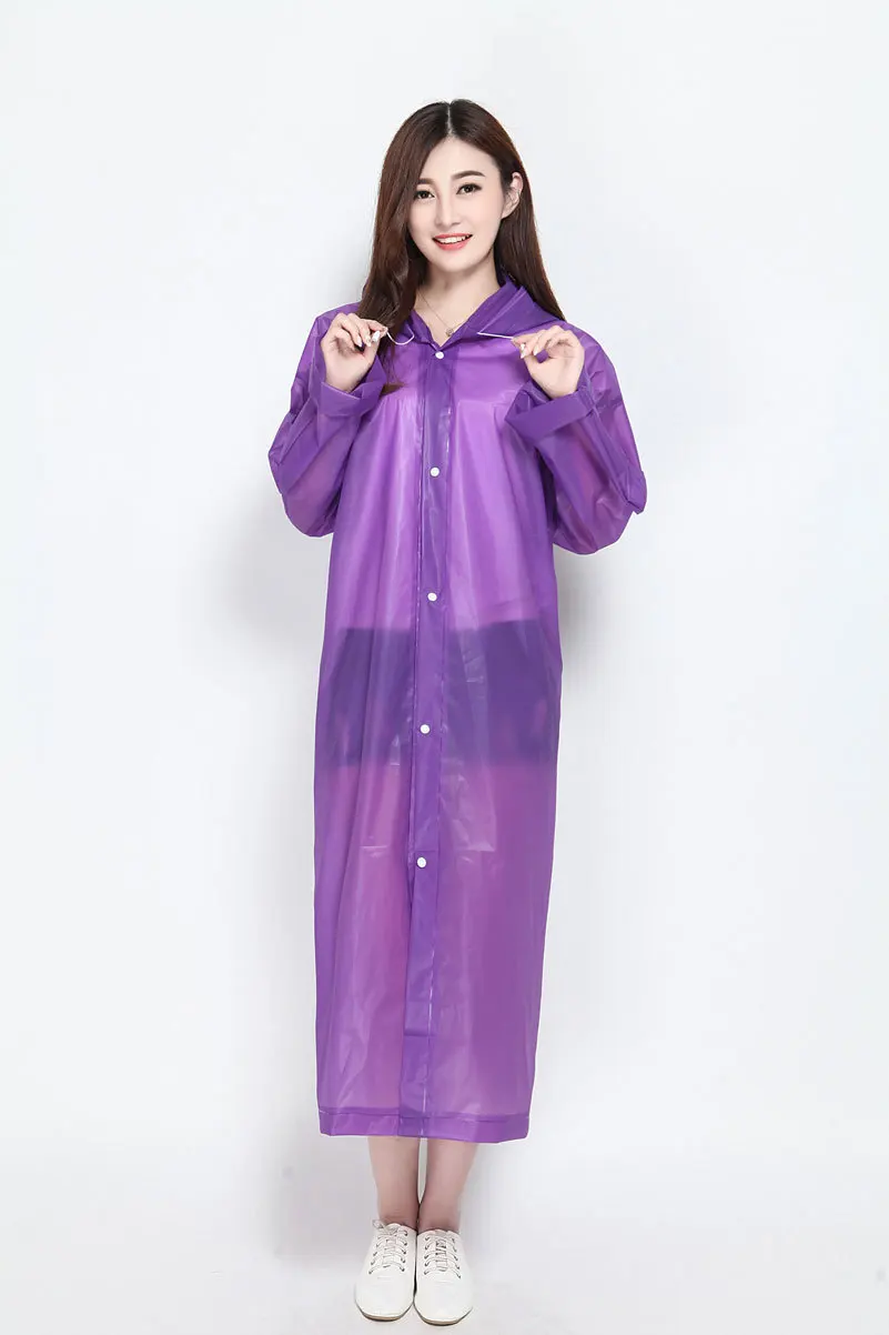 Модные прозрачный плащ для взрослых походы на природу Рыбалка непромокаемый EVA