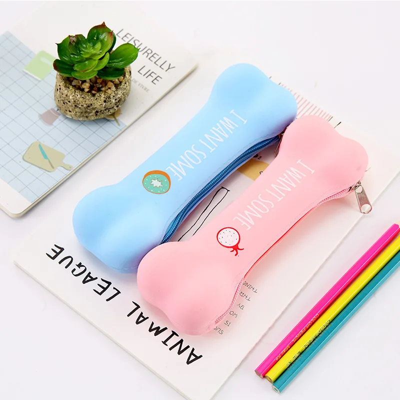 Новинка чехол-карандаш для мальчиков и девочек кавайная сумка с силиконовой
