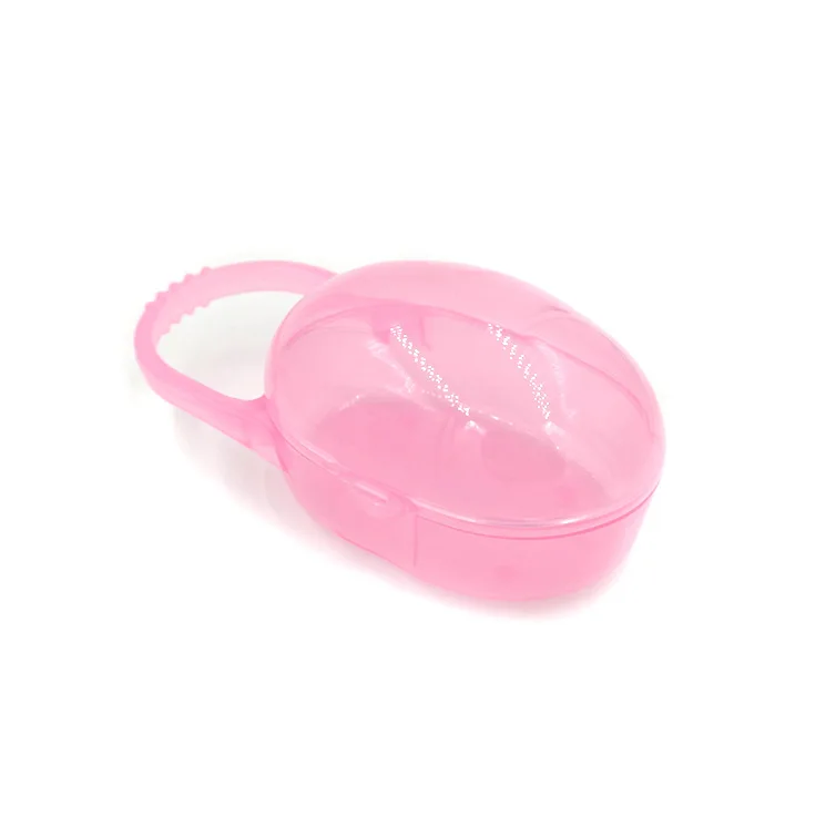 pink 1 шт., детская твердая соска, коробка, контейнер для соски, держатель для соски, коробка для путешествий, чехол для хранения, безопасный держатель для соски, PP пластиковая коробка - Цвет: pink