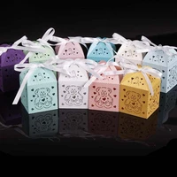 50pcslots laser cut little bear gift box favor boxes favor boxes baby shower favors kids birthday wedding party decoration