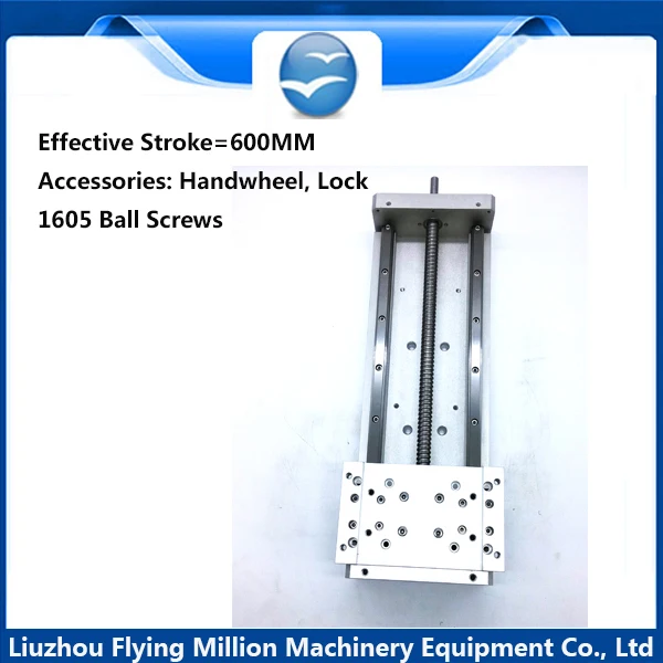 Linear module precision CNC electric/manual 1605 ball screw guide rail sliding table 900 mm | Обустройство дома