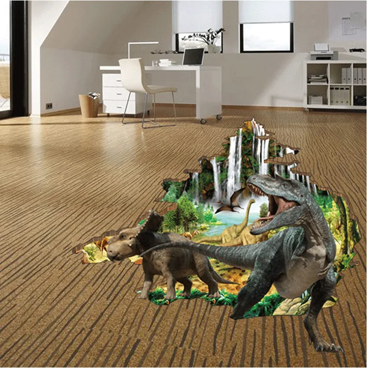 3D наклейка на пол ПВХ Наклейка стену для детской комнаты домашний декор плакат