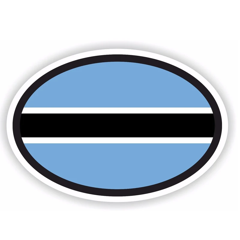 YJZT 13.8CM*9.2CM Creative Botswana Flag Car Sticker Motorcycle Body Decal 6-1711 | Автомобили и мотоциклы