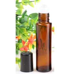 glass roller bottle Sedorate 50 шт./лот стеклянный ролик-пробка бутылка для макияжа Янтарная стеклянная бутылка для эфирного масла 15 мл стеклянная стальная роликовая бутылка LZ021 - Цвет: glass roller bottle