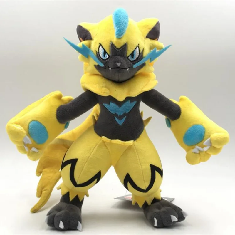 Плюшевые игрушки Pokemon Zeraora косплей реквизит для фанатов подарок девочек