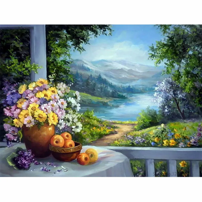 CHUNXIA DIY картина по номерам цветок фрукты акриловая современного искусства
