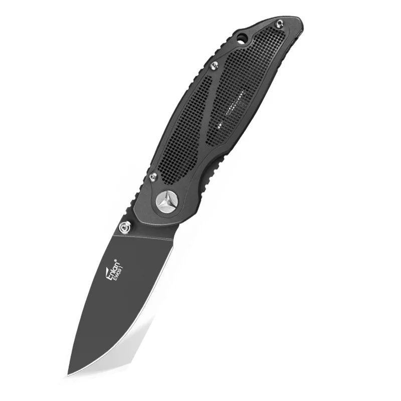 EW091 ENLAN EW091 8Cr13Mov лезвие Алюминий/G10 Ручка складной карман Открытый Отдых Выживание Карманный Утилита Охотничий Нож - Цвет: EW091