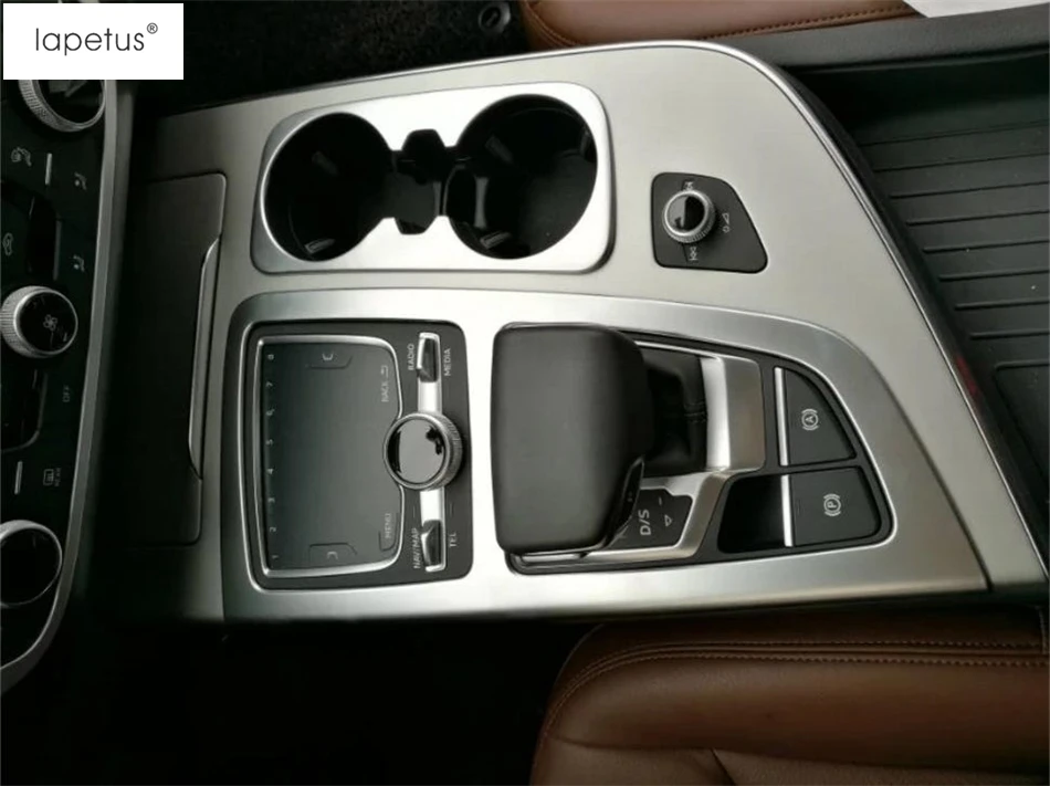 Аксессуары Lapetus подходят для Audi Q7 2016 2019 матовое переключение передач/держатель