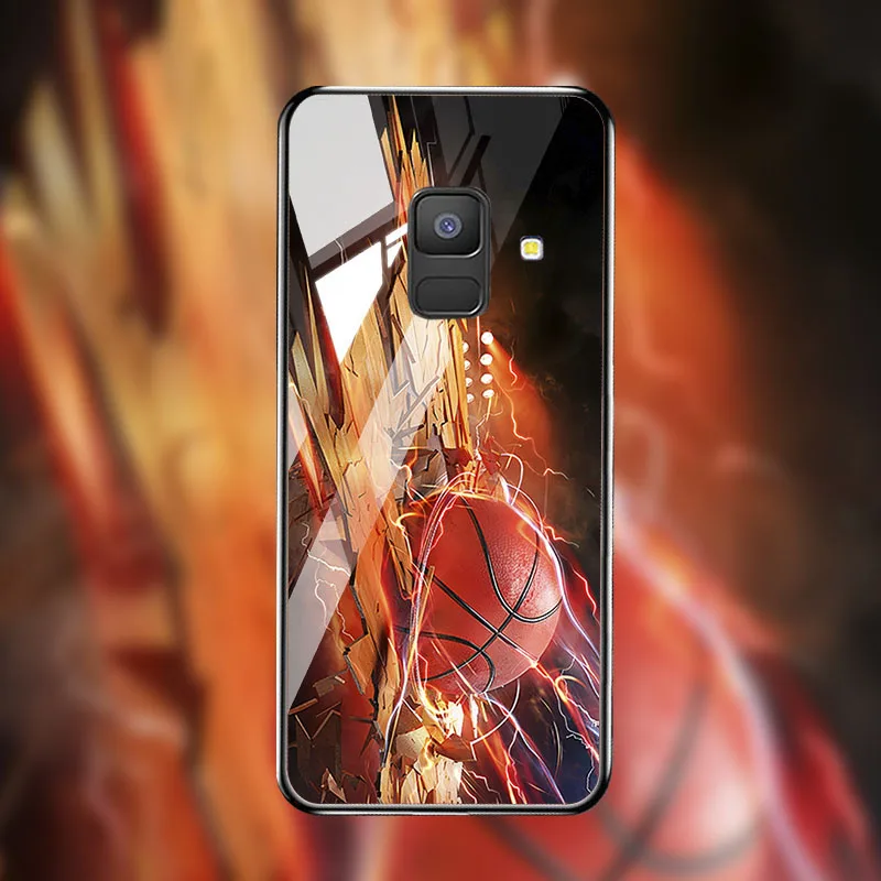 M004 Soaptree чехол из закаленного стекла для samsung Galaxy A8 A6 Plus чехол s Star Space мультфильм для samsung A8 A730F A530F чехол бампер - Цвет: M004