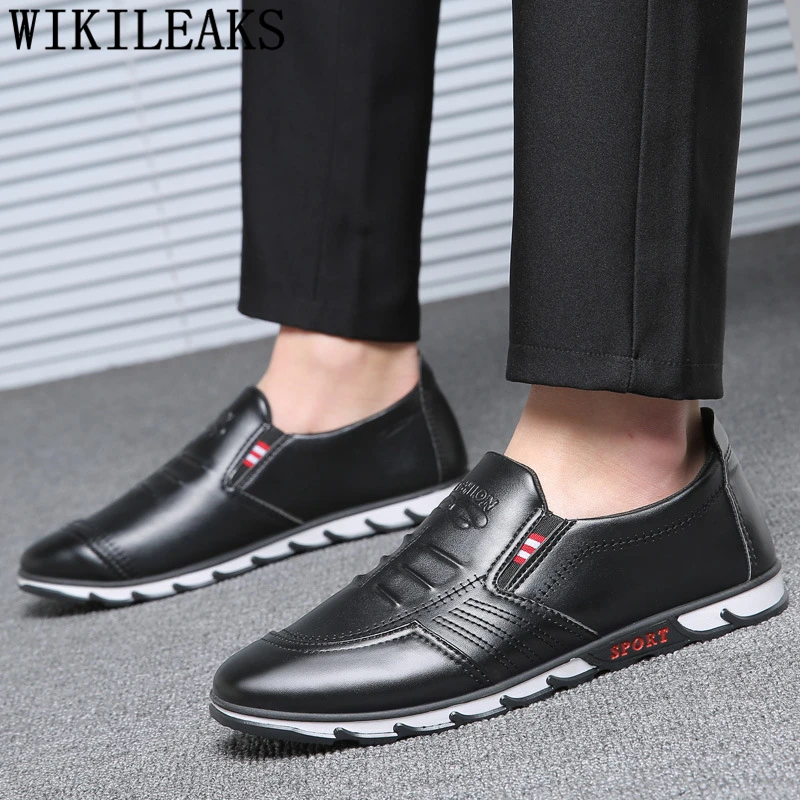 Dad Shoes Men Luxury Brand Casual Leather Designer High Quality Slip On Chaussure Homme Erkek Ayakkabi | Обувь