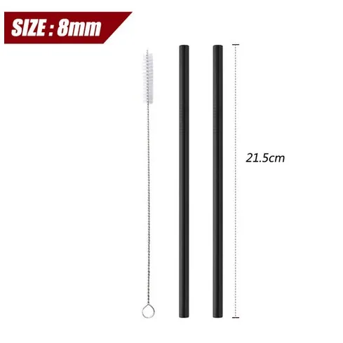 Металлические соломинки Buy Go из нержавеющей стали 2 шт.