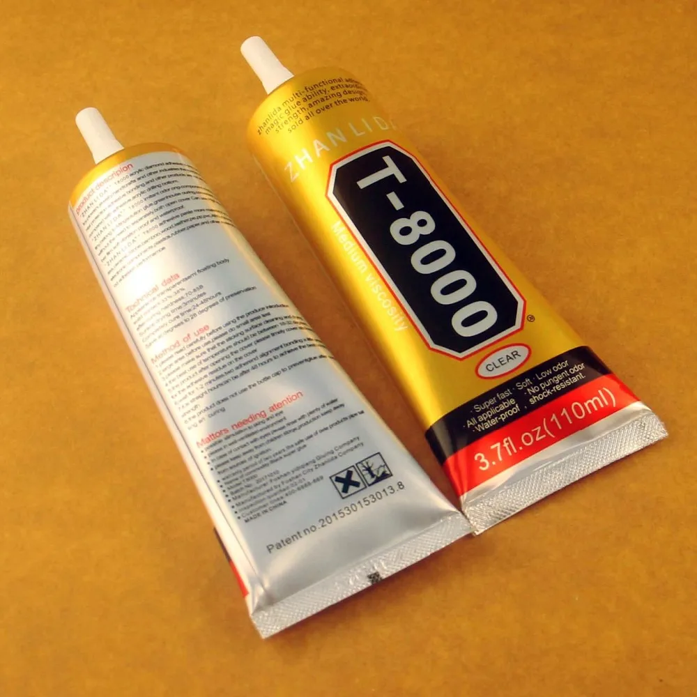 Wholesaler 5 Pcs T-8000 Glue 110ml Multi Purpose Adhesive Epoxy Resin Diy Crafts Glass Touch Screen Cell Phone Super glue T8000