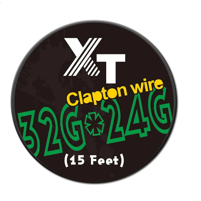 Горячая катушка Clapton нагревательная проволока 5 м 15 футов rda двойная витая DIY 32 г * 24