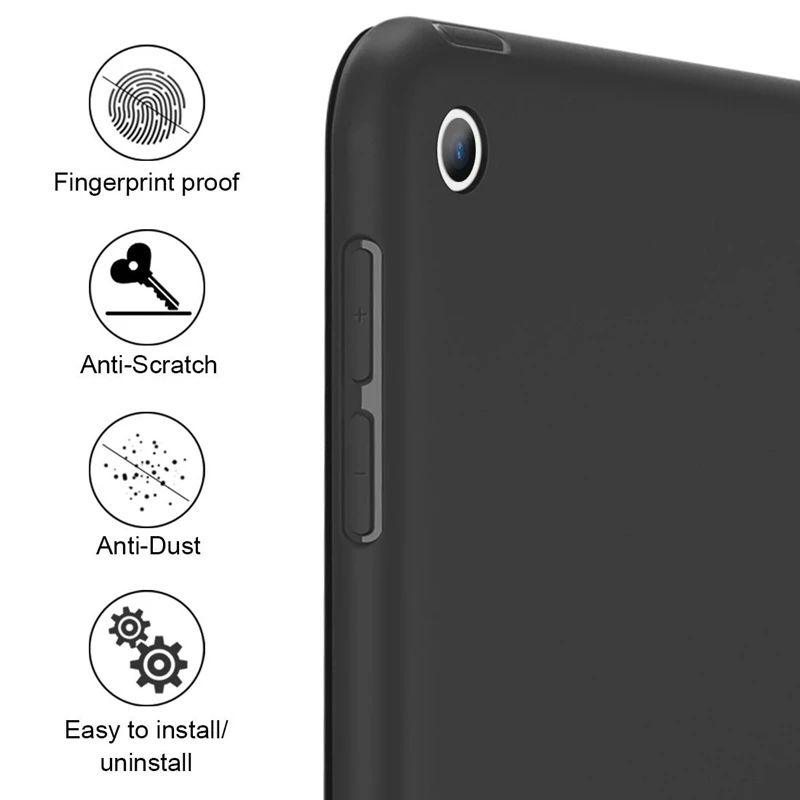 Для iPad 9,7 дюймов / чехол для iPad Air 1/2 чехол трехстворчатая подставка волшебный мягкий задний умный чехол с подставкой держатель для iPad 568