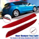 Отражатель для заднего бампера автомобиля, Светоотражающая полоса, предупреждающая противотуманная фара для Mazda 3 M3 Sedan Hatchback 2011 2012 - 2015