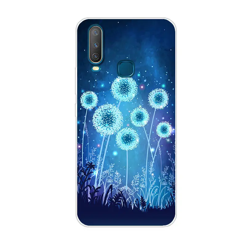 Силиконовый чехол для телефона Vivo Y17 Мягкие Мультяшные из ТПУ телефонов КРЫШКА