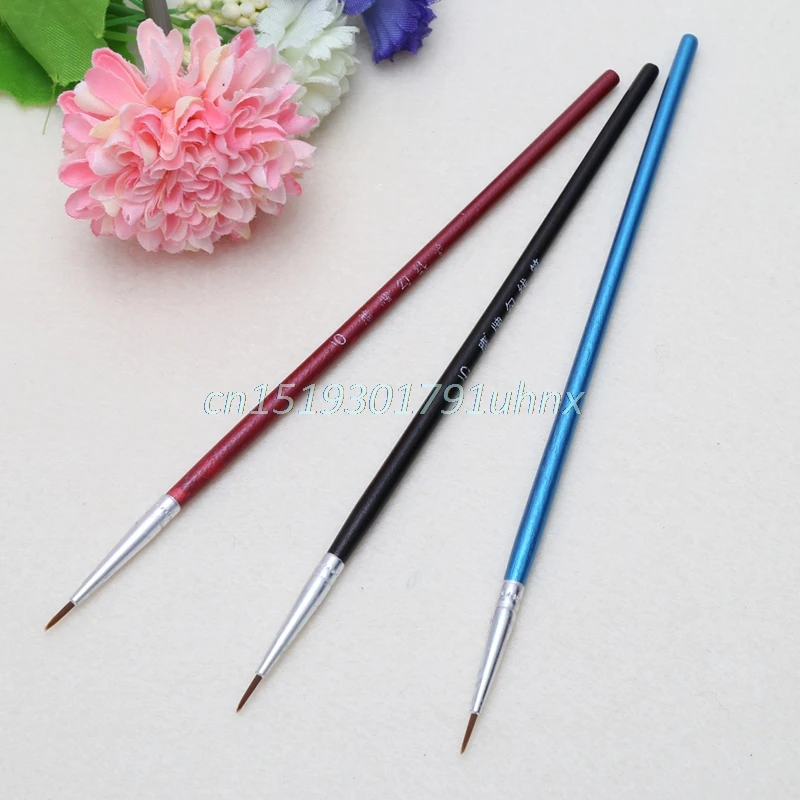 10 шт. Нейлоновая Щетка для волос крючок линия ручка художника Акварельная