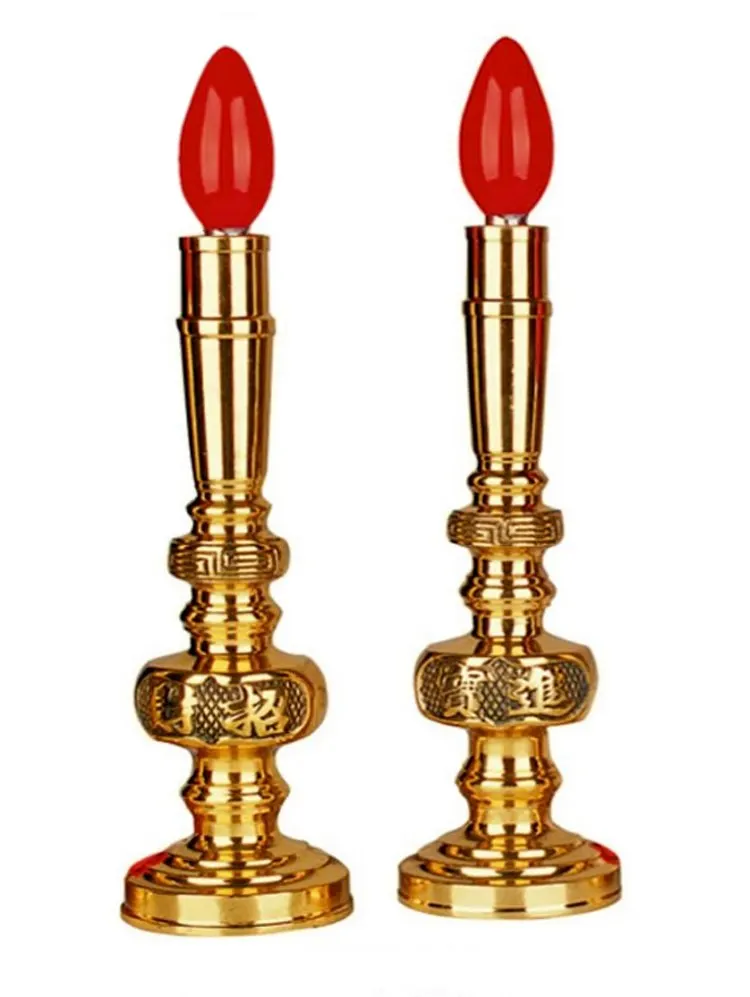 Большой медный электронные свечи зажигают будды для использования вскоре свет