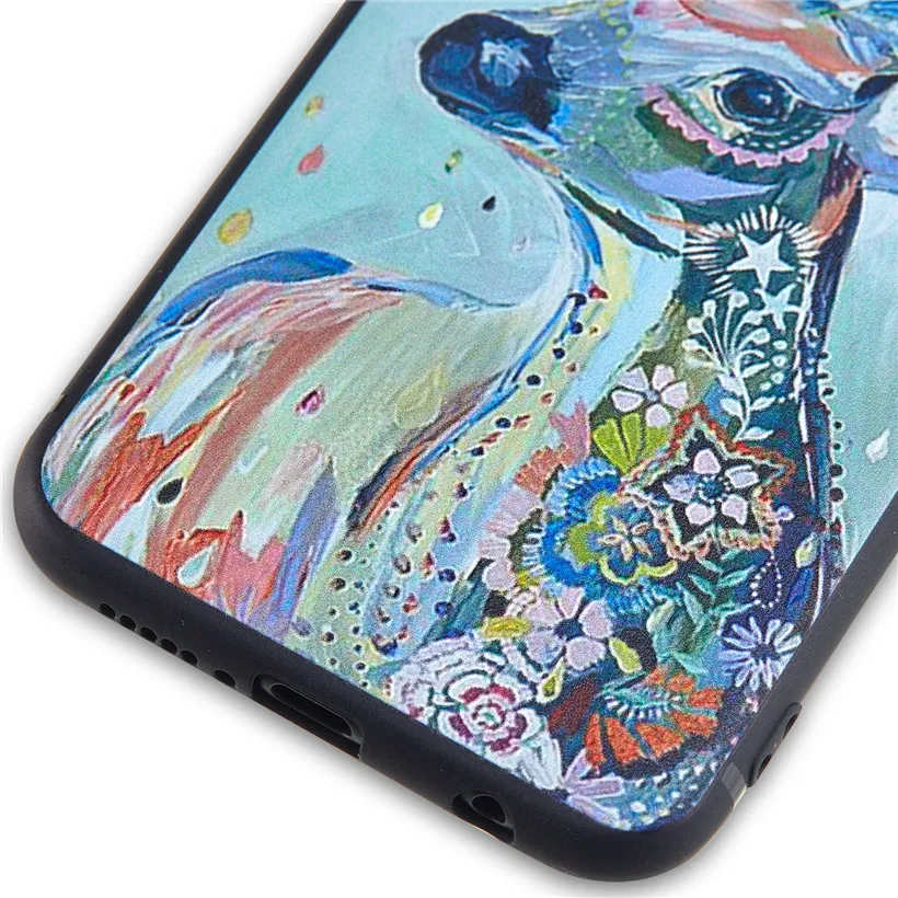 Чехол HEMASOLY для Huawei Mate 20 Lite силиконовый чехол Honor 8X мягкий TPU Play 3D Relif Fish Flower