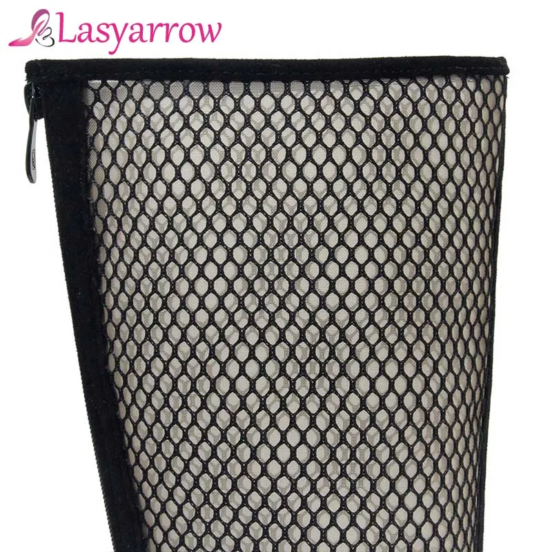 Lasyarrow/пикантные женские босоножки Новинка 2018 года модные сапоги до колена на