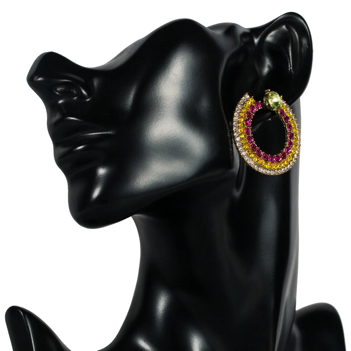 2019 New Design Rhinestone Acrylic Dangle Earrings For Women Jewelry Vintage Ethnic Collection Accessories | Украшения и