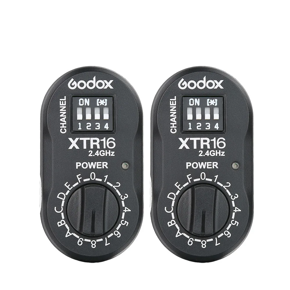 Godox XTR-16 приемник вспышки 2,4G Беспроводной X-система для X1C X1N XT-16 трансмиттер триггер Wistro AD360/DE/QT/DP/QS/GS/GT серии - Цвет: 2 X XTR-16