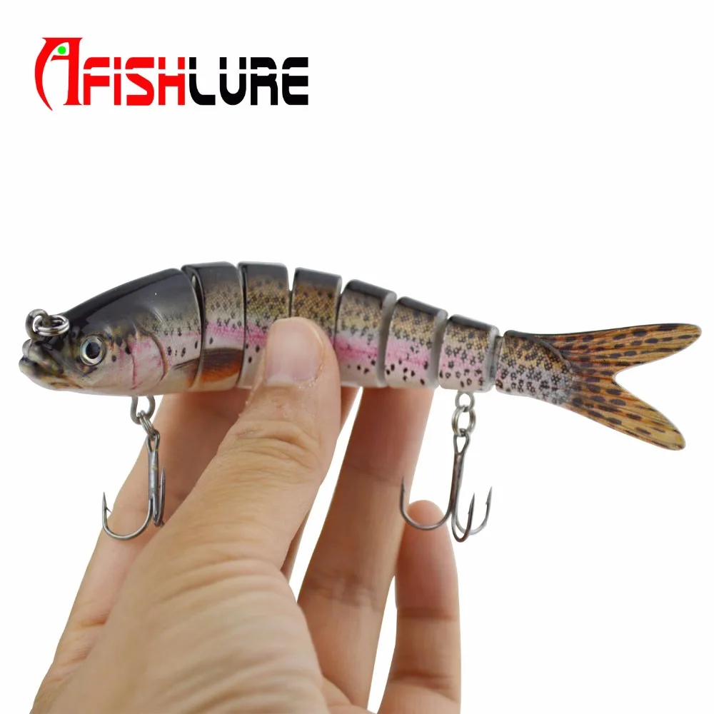 

Afishlure Hard Lure 138mm 27g Sections Fish Plastic Lifelike Fishing Lures 3D Eyes Pesca Fishing Tackle Hard Bait Wobblers