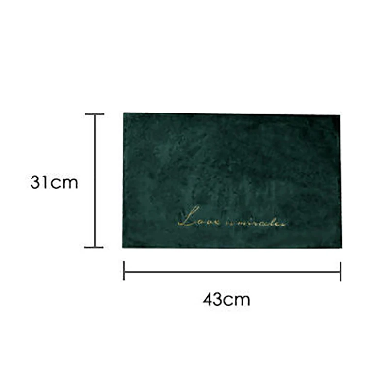 ONEUP Velvet Embroidered Placemats Modern Nordic Style Western Table Mat Home Food Tablecloth Insulation Anti-scalding Coasters | Дом и сад