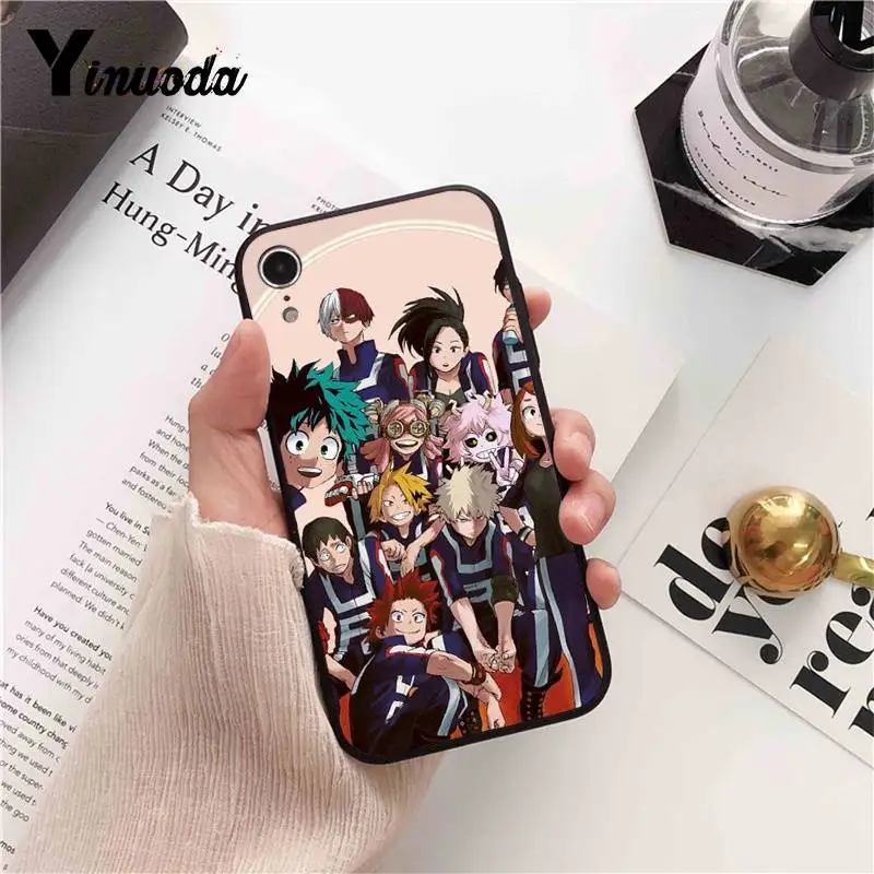 Силиконовый чехол для телефона Yinuoda My Hero academic Anime на заказ iPhone 8 7 6 6S 6Plus X XS MAX 5 5S SE XR 11