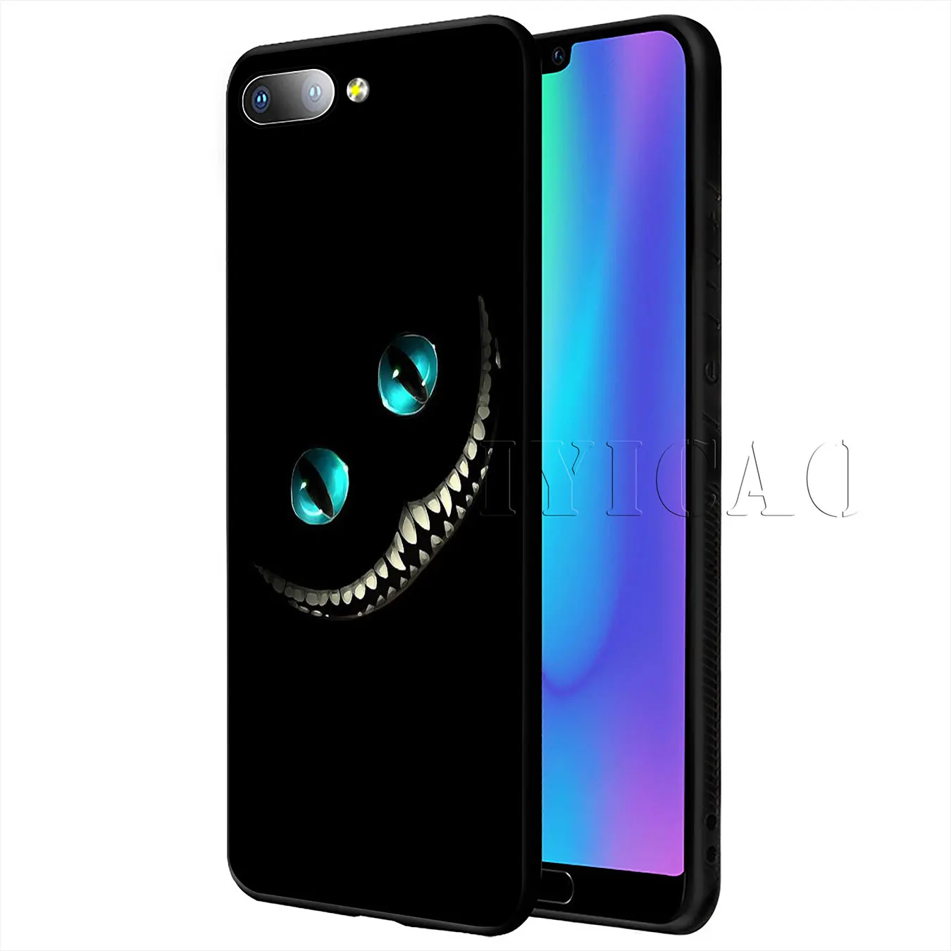 IYICAO Cheshire Cat Soft Case for Huawei P20 Pro P10 P8 P9 P30 Lite Mini 2017 P Smart 2019 Cover |