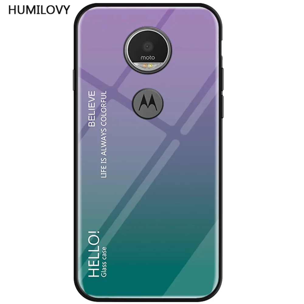 Чехол для Motorola Moto E5/G6 Play тонкий глянцевый закаленное стекло мягкая силиконовая