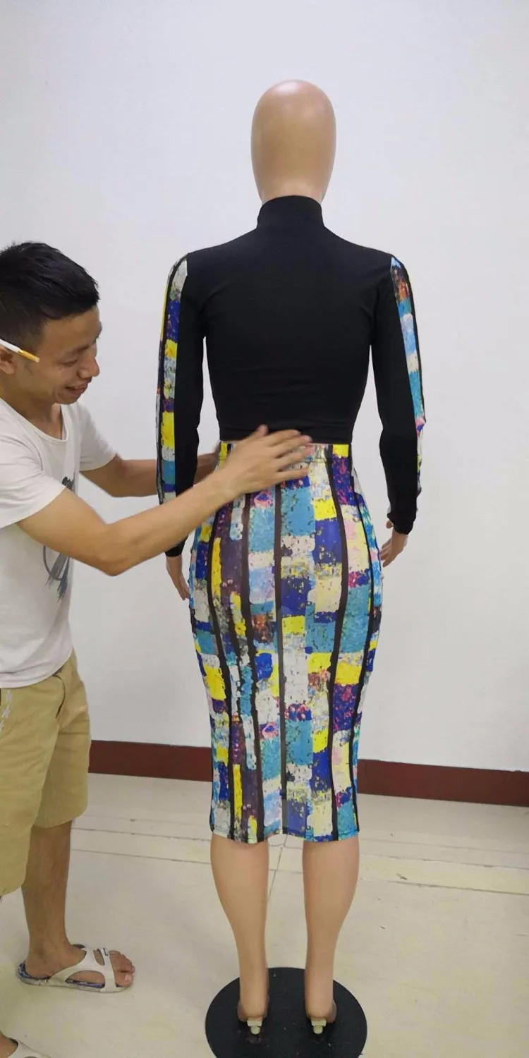 Комплект из 2 предметов с юбкой женский модный комплект двух принтом укороченный