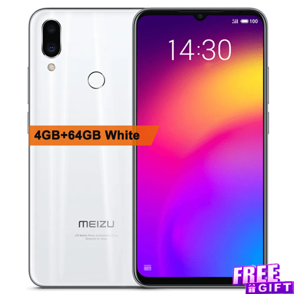 4GB 64GB White Meizu Note 9, мобильный телефон, 48MP+ 20MP камера, 4000 мАч, аккумулятор, 6,2 дюймов, 4 Гб ОЗУ, 64 Гб ПЗУ, Snapdragon 675, отпечаток пальца, мобильный телефон - Цвет: 4GB 64GB White
