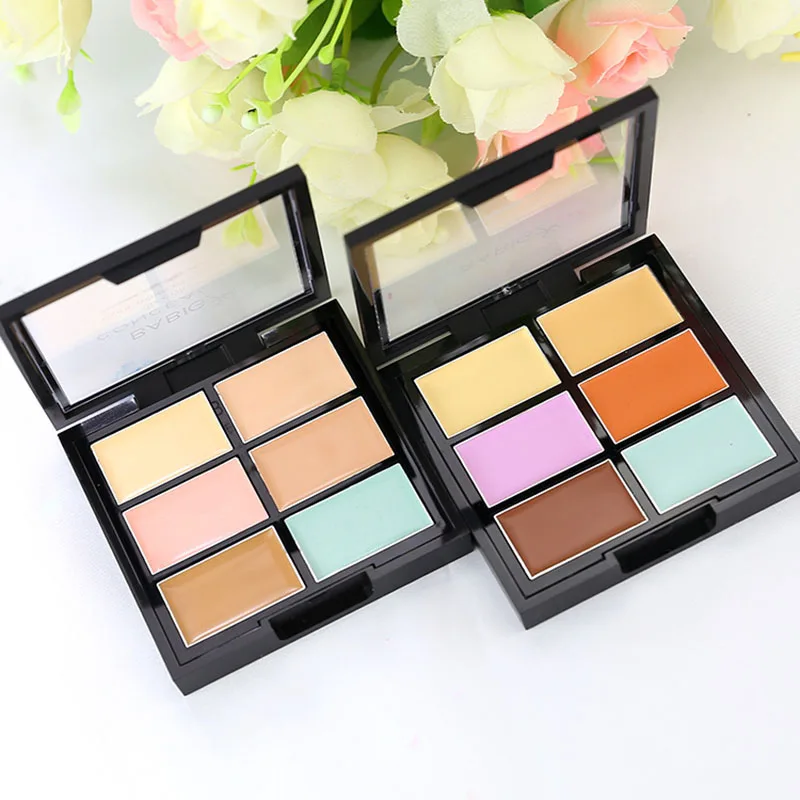 6 colorconcealer палитра средство, макияж для лица, бронзер, контурная, макияж, Длительное Действие, 3d уход за кожей лица, крем-основа