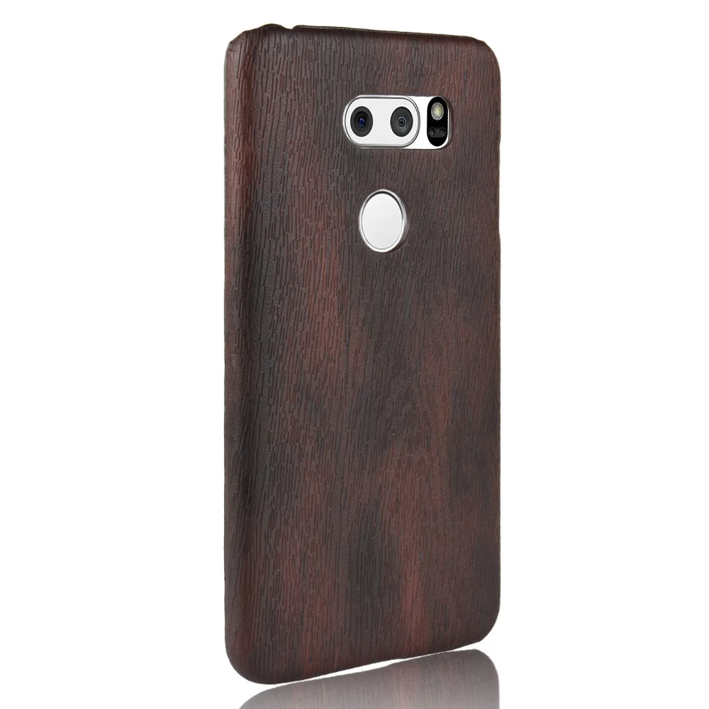 Чехол для LG V30 чехол жесткий из поликарбоната кожаный Ретро задняя крышка |