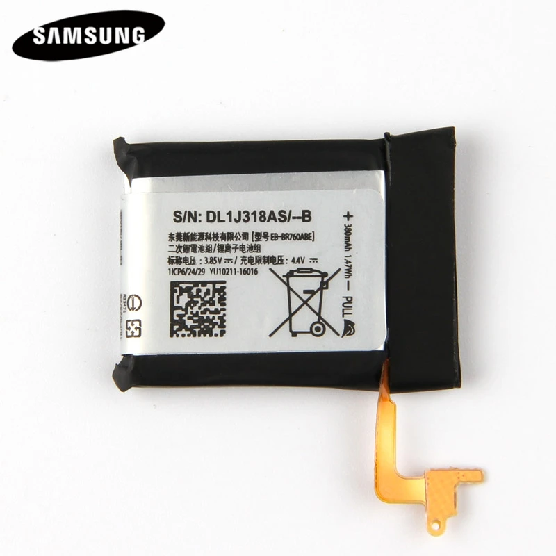 Original Battery EB-BR760ABE For Samsung Gear S3 Frontier / Classic EB-BR760A SM-R760 SM-R770 SM-R765 SM-R765S 380mAh