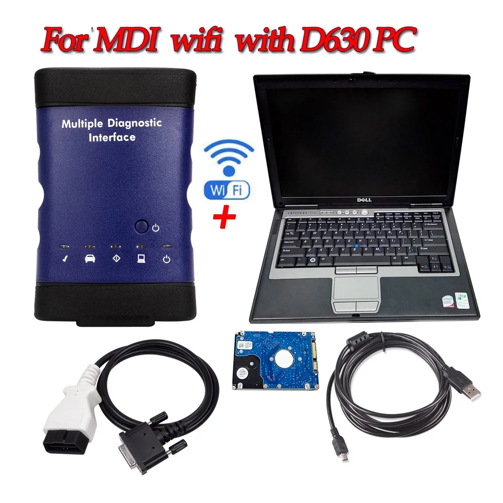 Новейший wifi MDI с ноутбуком D630 готовое к использованию программное обеспечение v2019.6,1 forGM для Opel сканер Tech2-Win GD-S2 wifi MDI работа онлайн