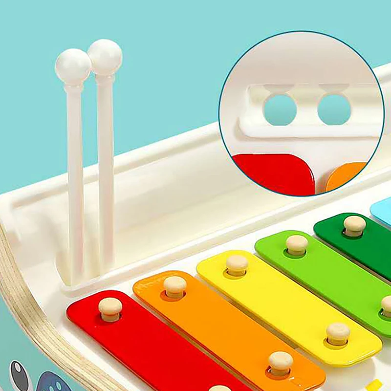 Искусственный детский деревянный ксилофон детские музыкальные забавные игрушки