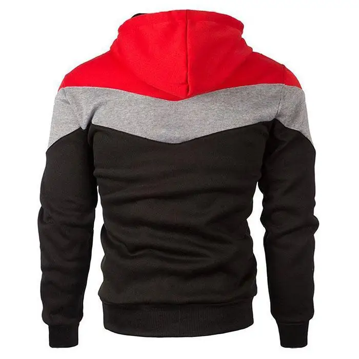 Autumn Casual Men's Skateboarding Hoodies Multicolor Splice Pullovers Sport Hoodie Man Gym Fitness Casual Long Sleeve Coat