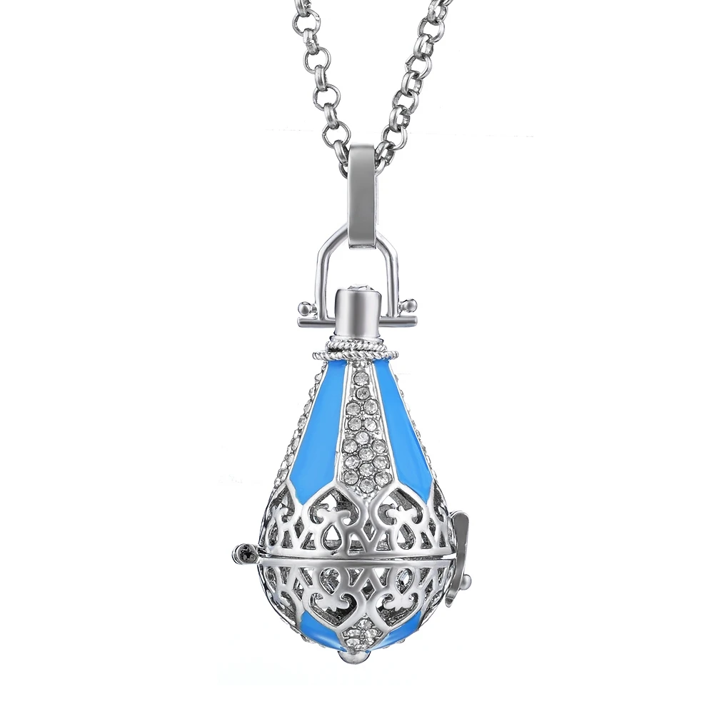 va-104-a 6 design Mexico Chime Angel Ball Caller Locket Necklace Vintage Pregnancy Necklace dropshipping VA-097 - Окраска металла: va-104-a