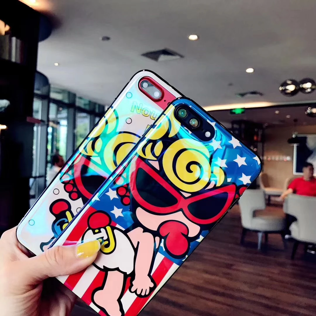 Супер мультфильм детский истерический мини-чехол для телефона iPhone Xs Max Xr X 10 8 7 6 S