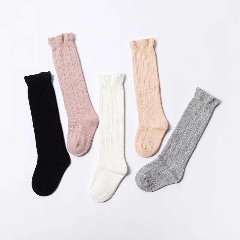 1 пара детские кружевные хлопковые носки до колен|newborn girl socks|baby socksnewborn socks |