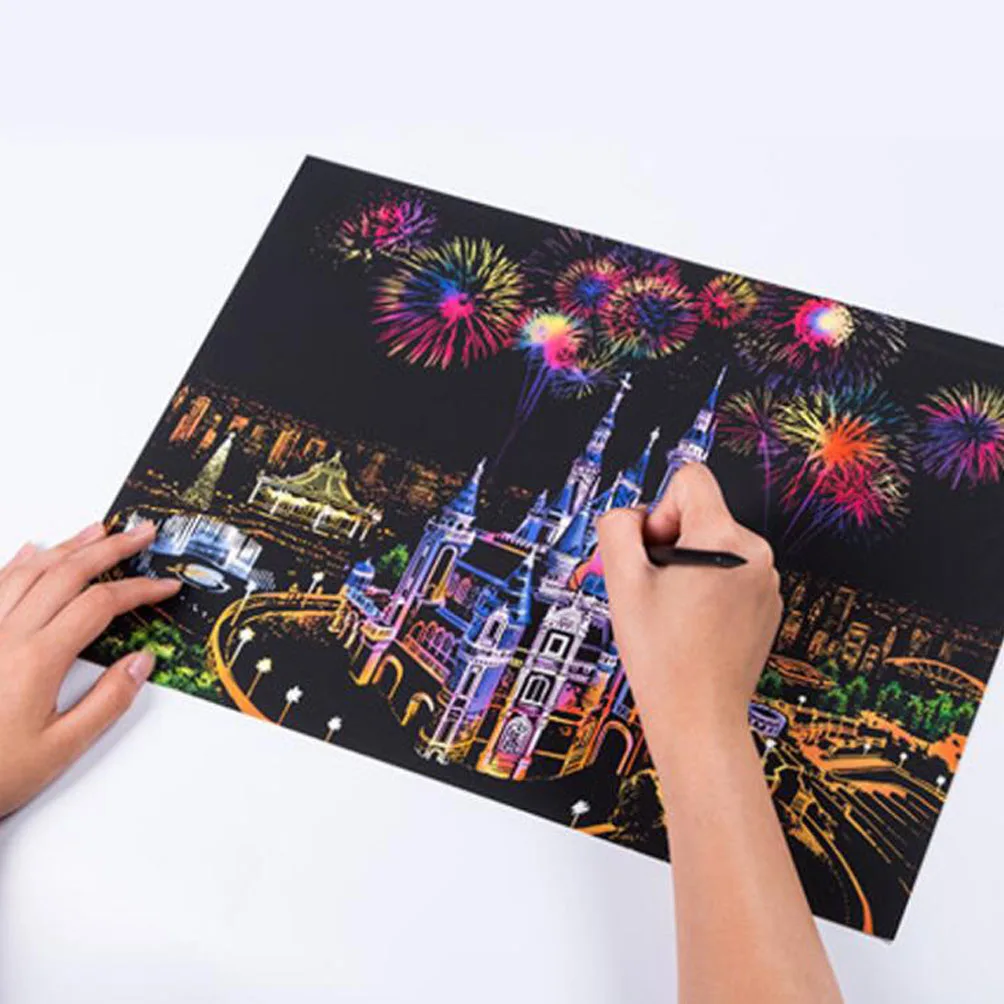 

DIY Scraping Paper Artist City Iandscape Painting Yes Birthday Present Other Office Supplies Netherlands Eiffel Tower Thailand L