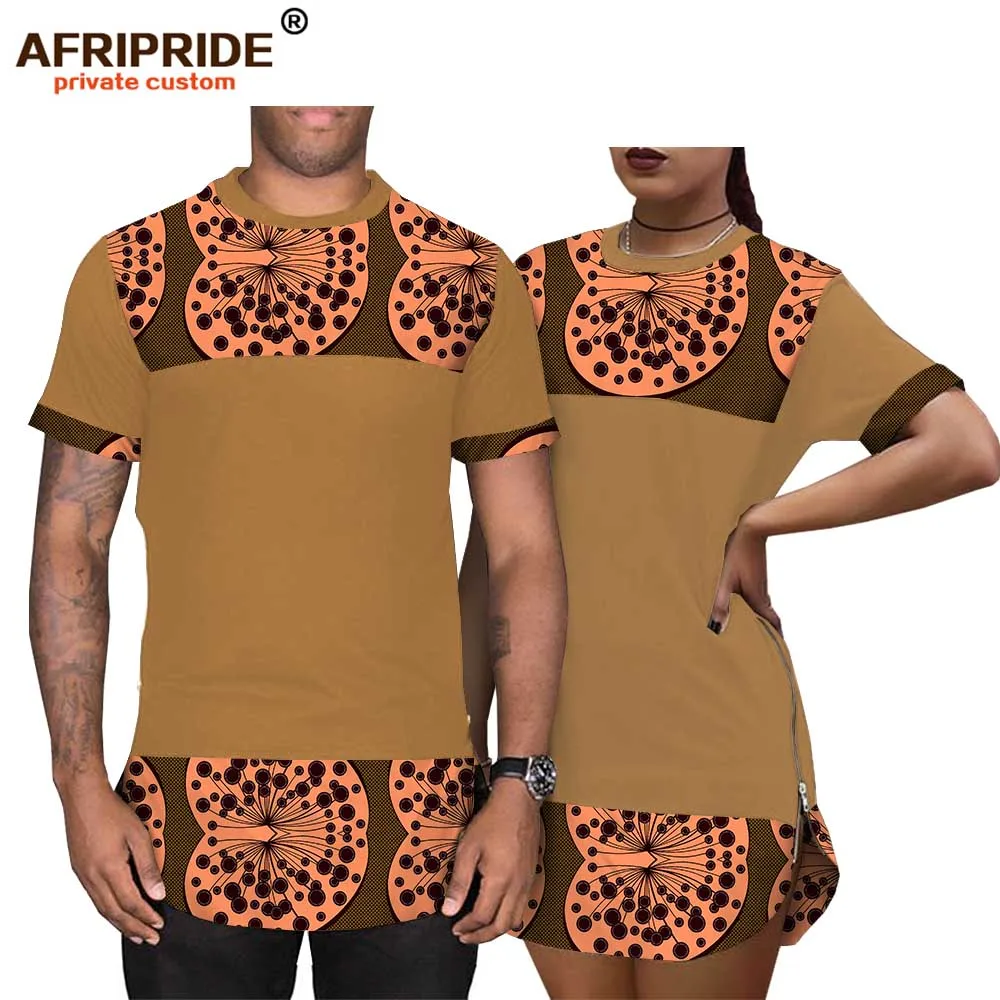 Весенние Африканские Восковые рубашки для пар AFRIPRIDE индивидуальные повседневные