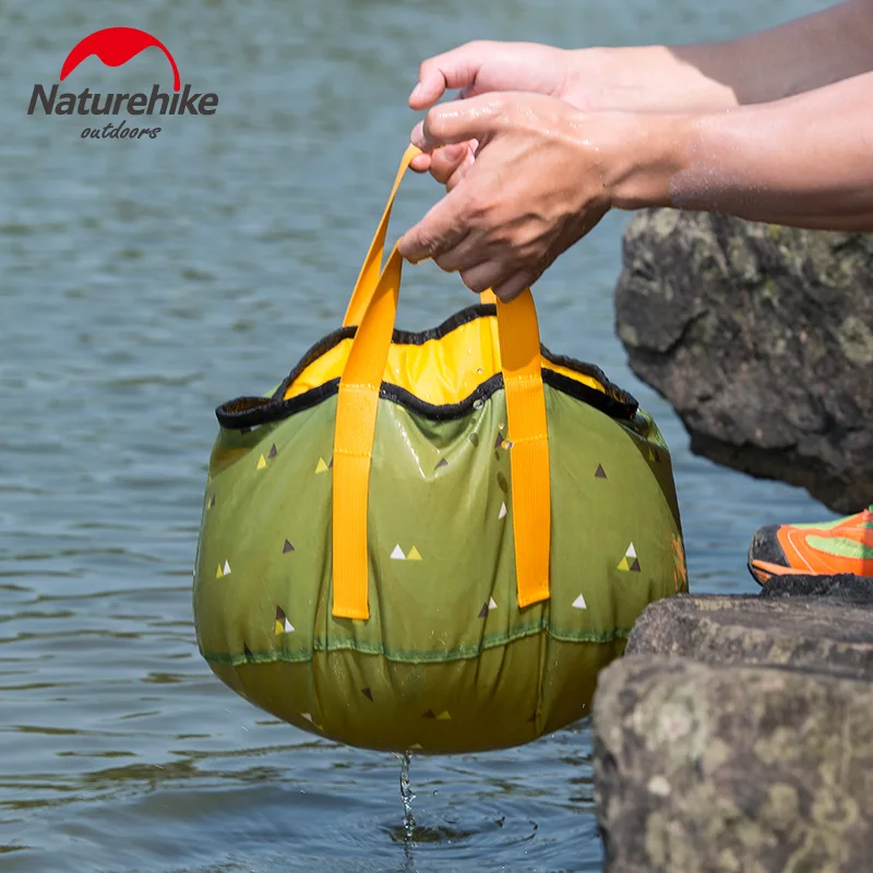 Naturehike 10L 16L складной ведро воды Пеший Туризм на открытом воздухе контейнер для