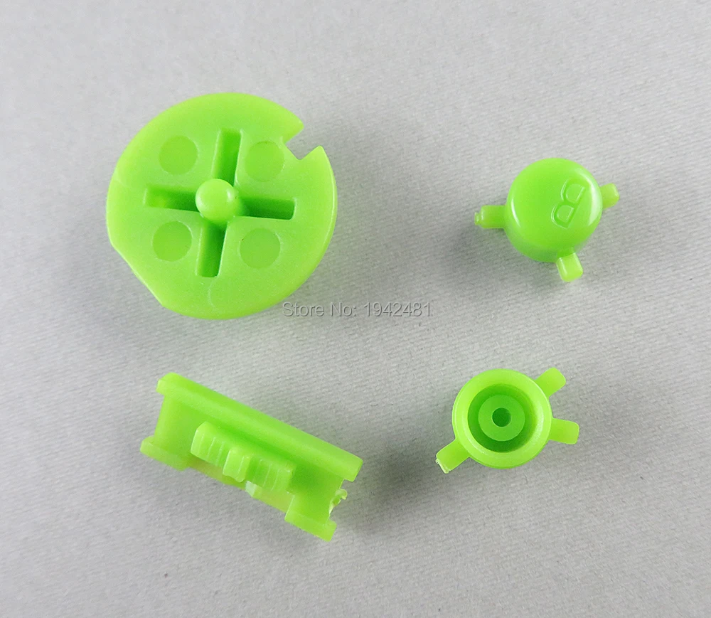 

100sets Plastic Power ON OFF Buttons Keypads for Gameboy Color GBC Colorful Buttons for GBC D Pads A B Buttons