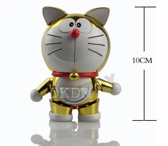 Японская Классическая фигурка Аниме Doraemon золотого цвета робот духи 10 см экшн